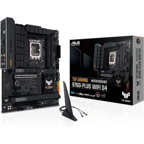 ASUS TUF GAMING B760-PLUS WIFI D4 DDR4 Raptor Lake LGA 1700 ATX Motherboard ASUS TUF GAMING B760-PLUS WIFI D4 DDR4 Raptor Lake LGA 1700 ATX Motherboard